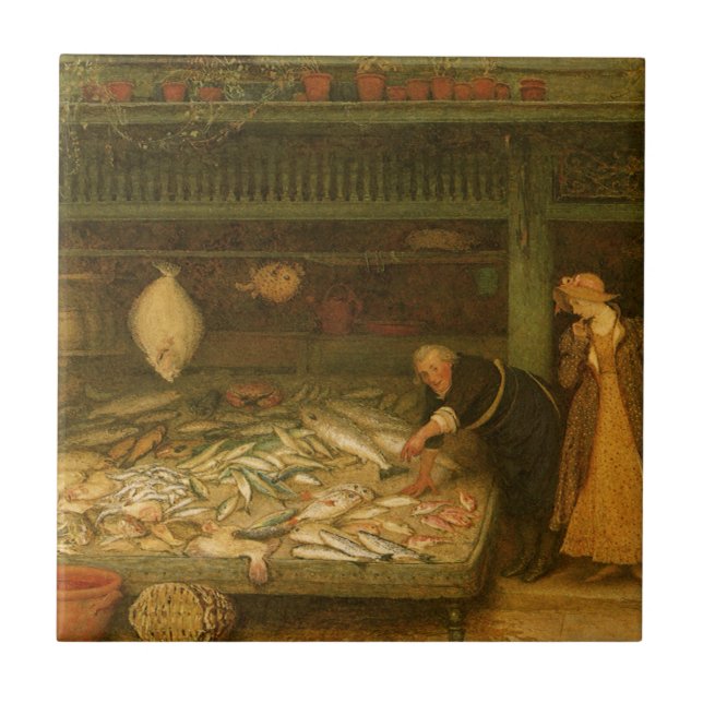 Carreau Une poissonnerie par Frederick Walker (Devant)
