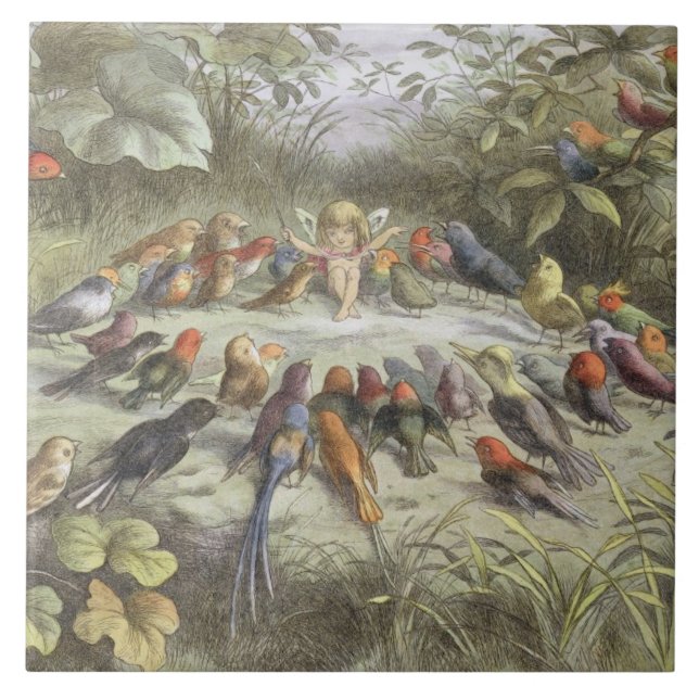 Carreau Une répétition dans la terre féerique, (Devant)