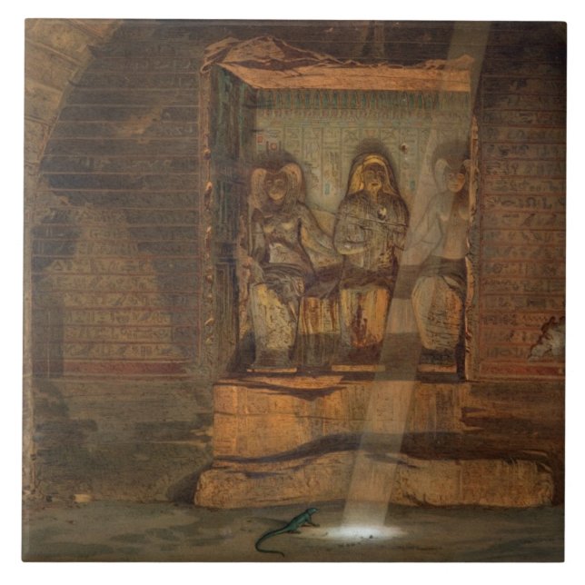 Carreau Une tombe à EL-Kab, une de 24 illustrations (Devant)