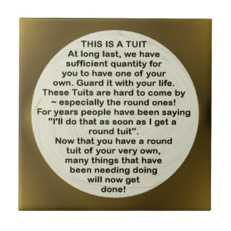 Carreau Une tuile ronde de ~ de Tuit