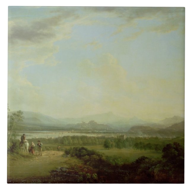 Carreau Une vue de la ville de Stirling sur le fleuve (Devant)