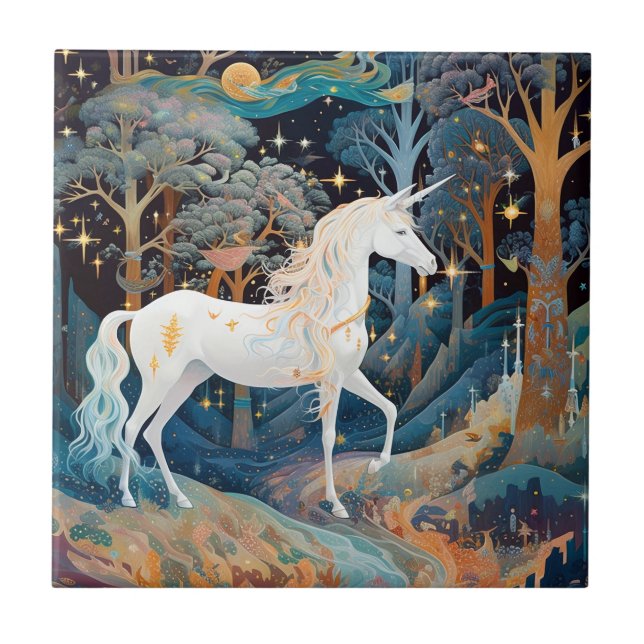 Carreau Unicorn Imaginaire Art (Devant)