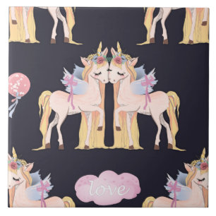 Carreau Unicorn Love Blue