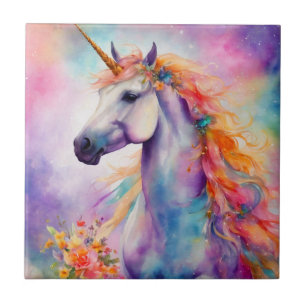 Carreau Unicorne couleur Pastel