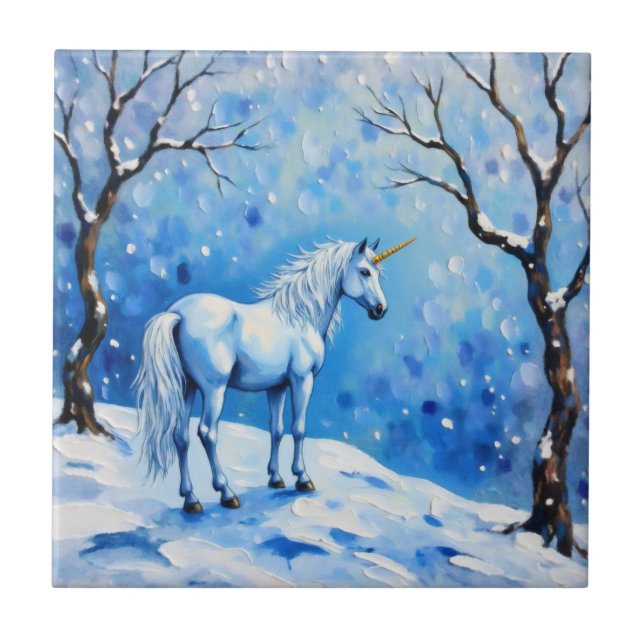 Carreau Unicorne d'hiver (Devant)