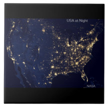 USA à la nuit, photo NASA