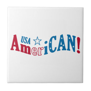 Carreau USA AmeriCAN ! tuile personnalisée