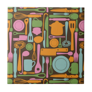 Carreau Ustensiles de cuisine Motif 3