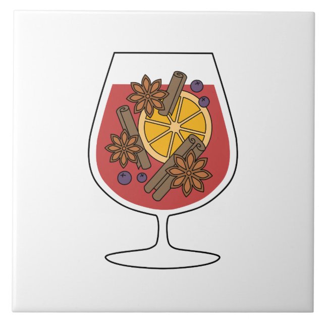 Carreau Vacances de Noël vin roux rouge cocktail épicé (Devant)