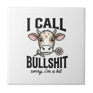 Carreau Vache drôle que j'appelle Design de T-shirt vintag