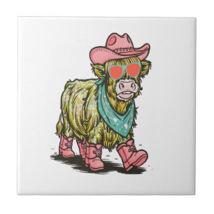 Carreau Vache Highland Mignonne Png, occidental