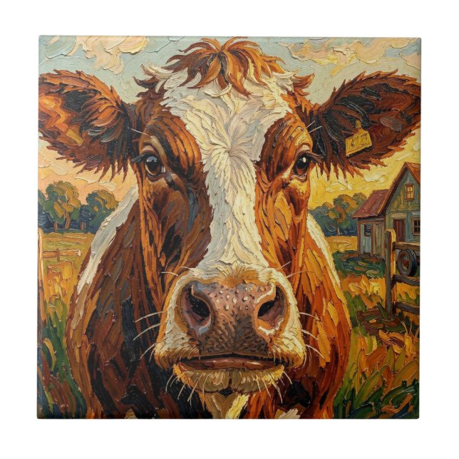 Carreau Vache Impasto Mignonne à la Ferme   (Devant)