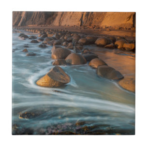 Carreau Vague le long de la plage, Californie