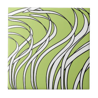 Carreau Vague sous-marine vert citron
