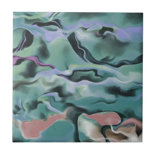 Carreau Vagues En Harmonie Acrylique Pour L'Art Abstrait