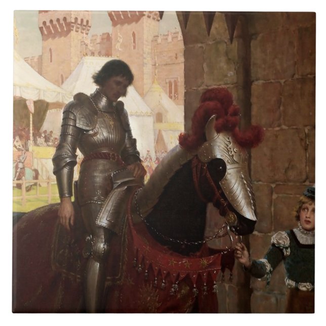 Carreau « Vaincu » par Edmund Blair Leighton (Devant)