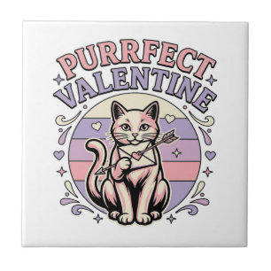 Carreau Valentin chat parfait Amour de la Saint-Valentin V