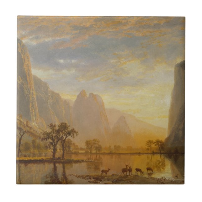 Carreau Vallée du Yosemite (1864) - Albert Bierstadt (Devant)