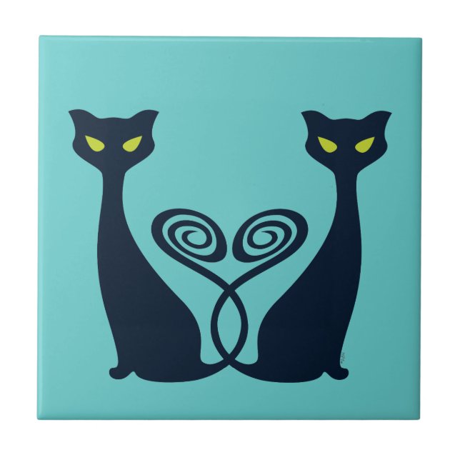 Carreau Vampire Cat Duo (Devant)