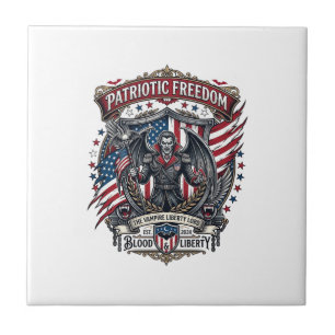 Carreau Vampire Patriotique Liberté Seigneur Horreur Monst