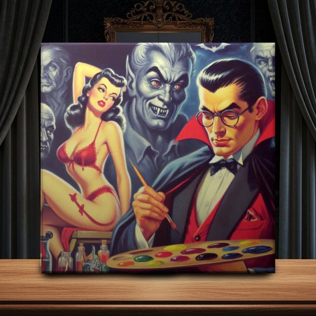 Carreau Vampire vintage et épine vers le haut (Créateur téléchargé)
