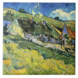 Carreau Van Gogh - A Group of Cottages<br><div class="desc">A Group of Cottages,  popular artwork by Vincent van Gogh,  1890.</div>