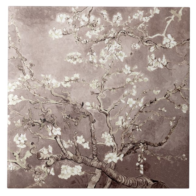 Carreau Van Gogh Almond Blossoms Beige (Devant)