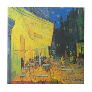 Carreau Van Gogh Café Terrasse Rue Française Scène