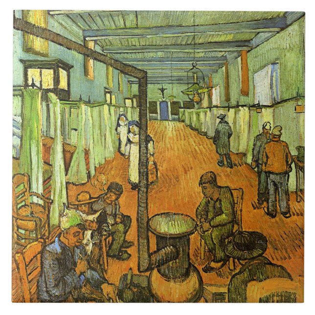 Carreau Van Gogh, Chambre dans l'Hôpital, (Devant)