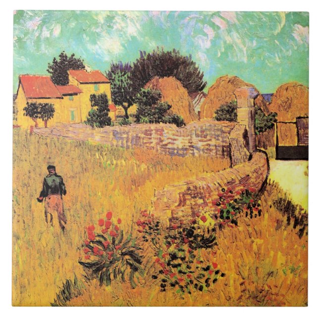 Carreau Van Gogh - Ferme en Provence, (Devant)
