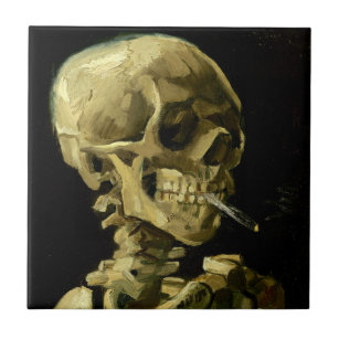 Carreau Van Gogh Fumer du squelette