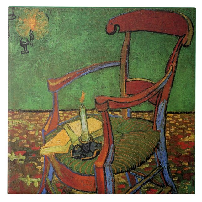 Carreau Van Gogh - La chaise de Paul Gauguin, (Devant)