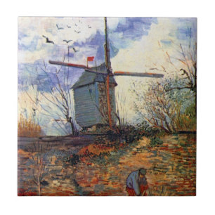 Carreau Van Gogh - Le Moulin de la Galette Moulin à vent