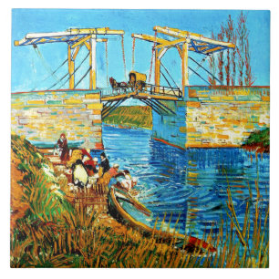 Carreau Van Gogh - Le pont Langlois à Arles,