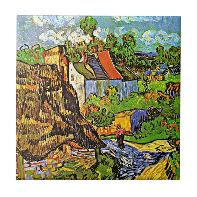 Carreau Van Gogh - Maisons à Auvers (Devant)