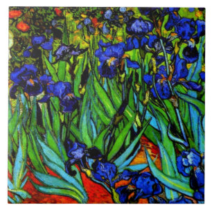 Carreau Van Gogh peinture, Irises,