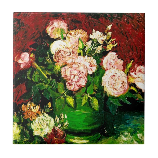 Carreau Van Gogh Peonies et Roses (Devant)