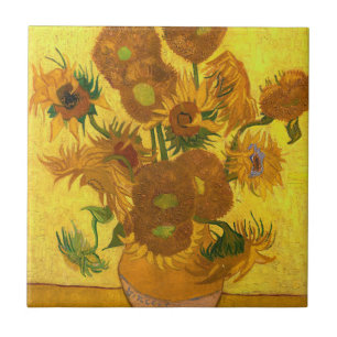 Carreau Van Gogh Quinze Tournesols Dans Un Vase Art