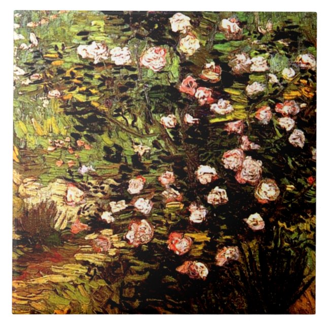 Carreau Van Gogh - Rose florissant Bush (Devant)