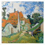 Carreau Van Gogh - Rue à Auvers - sur Oise Céramique Til<br><div class="desc">Rue d'Auvers - sur Oise,  célèbre peinture de Vincent van Gogh</div>
