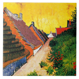 Carreau Van Gogh - Rue à Saintes-Maries, art vintage