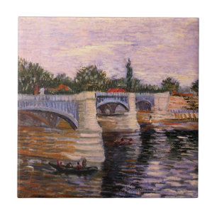 Carreau Van Gogh Seine River avec Pont del Grande Jette