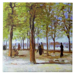 Carreau Van Gogh : Terrasse dans le jardin du Luxembourg