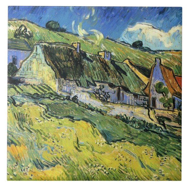 Carreau Van Gogh - Un groupe de chaumières (Devant)