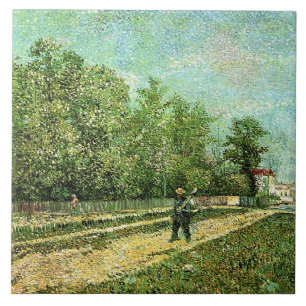 Carreau Van Gogh - Un homme avec pique...