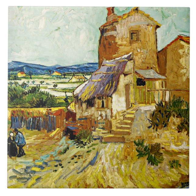Carreau VanGogh - Le vieux moulin (Devant)