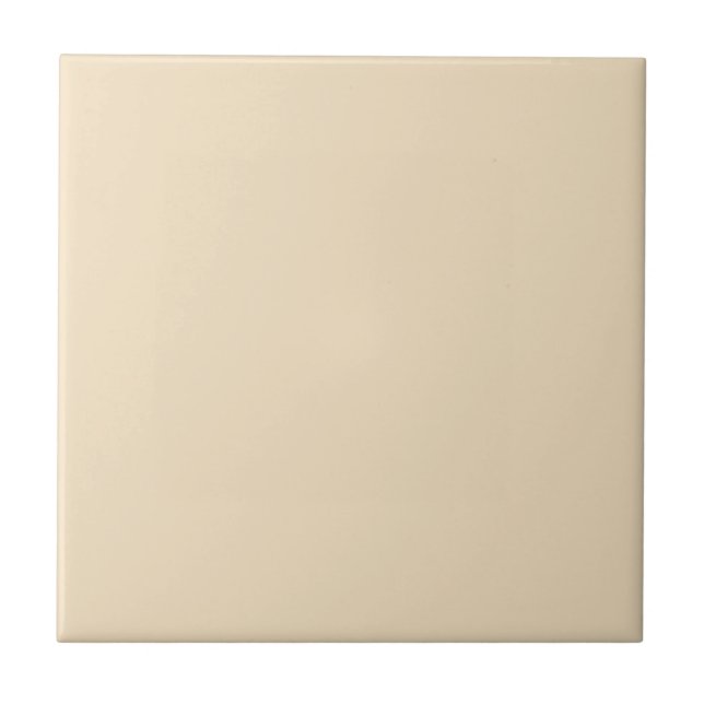 Carreau Vanille Beige couleur solide (Devant)