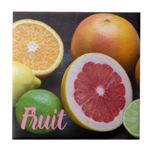 Carreau Variation de l'orange d'agrumes, de la chaux, de l