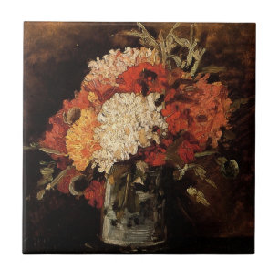 Carreau Vase aux Œillets par Vincent van Gogh