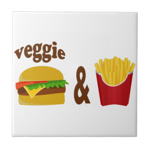 Carreau Veggie Burger et Fries